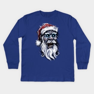 Zombie Santa Claus Kids Long Sleeve T-Shirt